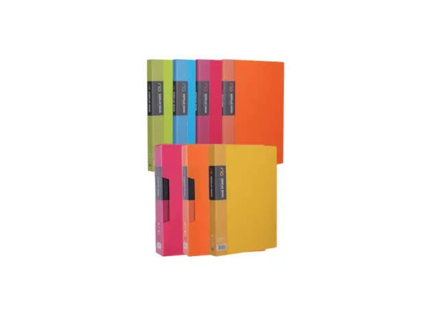 FASCIKLA DELI DISPLAY - CLEAR BOOK NEON 100 lis. E5037
