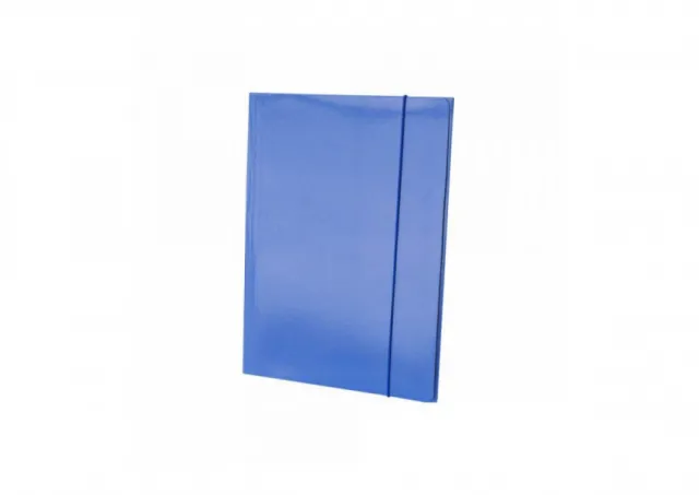 Fascikla plastificirana sa gumicom 600g tamno plava