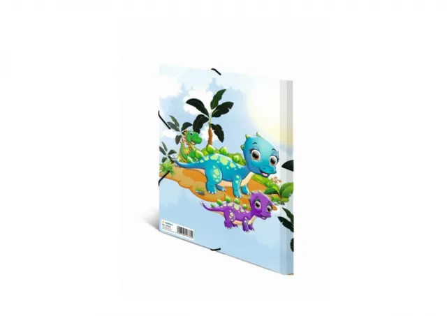 Fascikla plastificirana sa gumicom DINOS, 240 x 320 x 15 mm Herma 