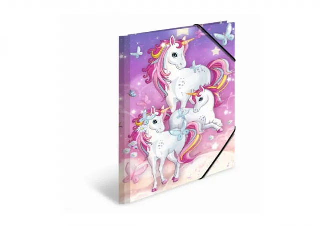 Fascikla plastificirana sa gumicom UNICORN, 240 x 320 x 15 mm Herma 