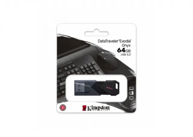 Flash USB 64GB Kingston 3.2  Exodia Onyx