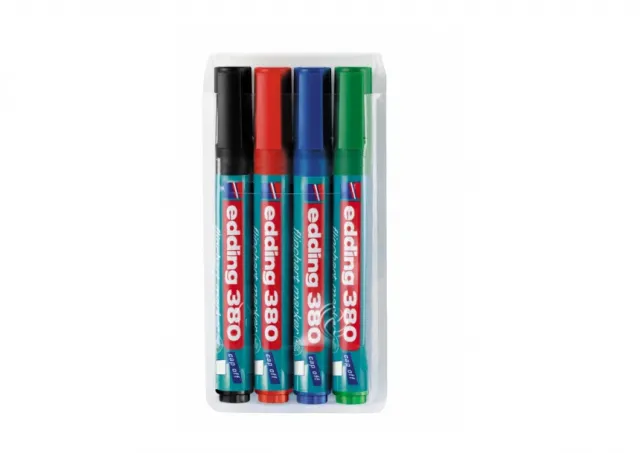 Flipchart marker 380 1,5-3mm, zaobljeni, set 1/4 Edding sortirano 09M380Q