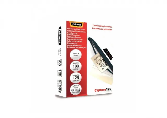 Folija za plastifikaciju FELLOWES 5306302 - 54x86mm 125 mic