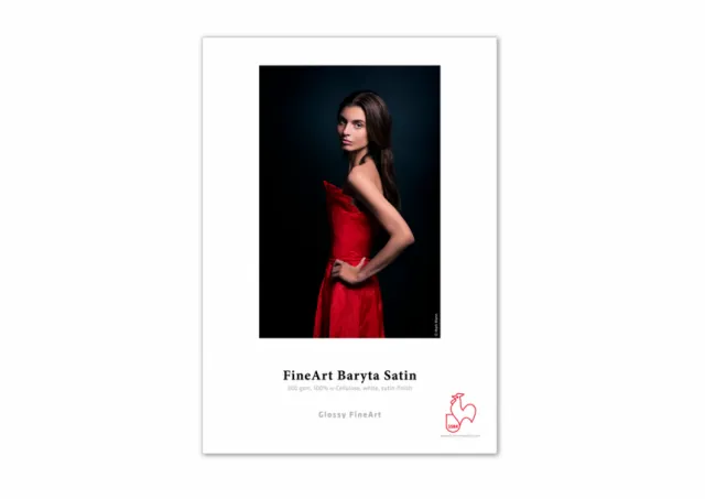 Foto papir FineArt Baryta Satin 300 , 10x15 , 30 sheets