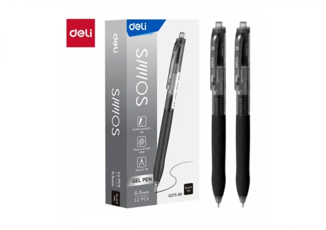 GEL ROLER DELI CRNI EG075-BK