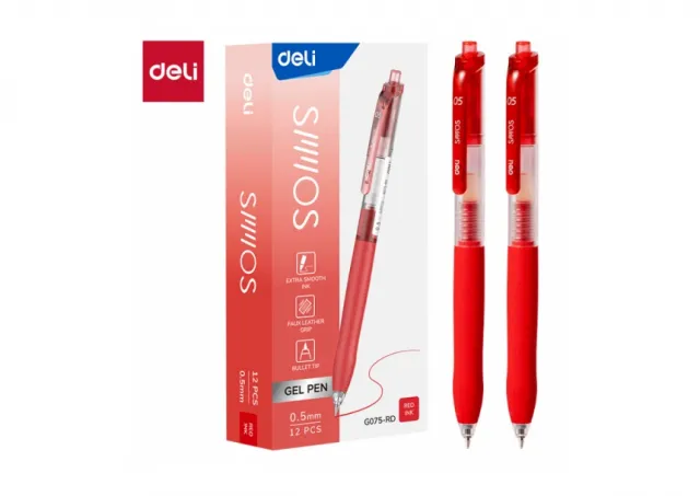 GEL ROLER DELI CRVENI EG075-RD