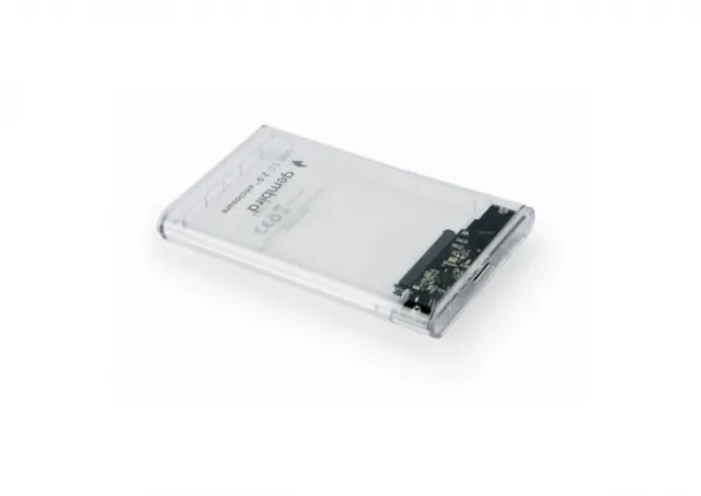 Gembird EE2-U3S9-6 USB 3.0 2.5'' enclosure, for 9.5 mm drive, transparent plastic