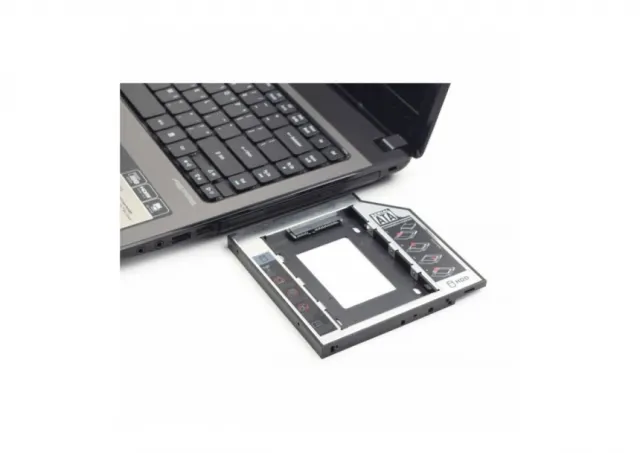 Gembird Slim mounting frame (adapter, caddy) for 2.5'' HDD/SSD to 5.25'' bay, up to 9.5 mm