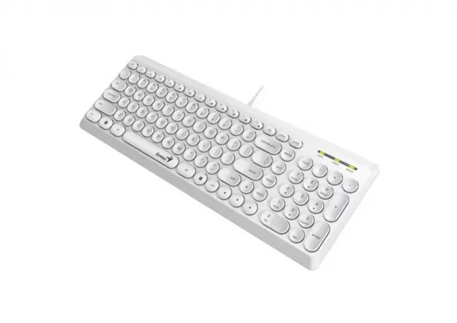 GENIUS Slimstar Q200 USB YU bela tastatura