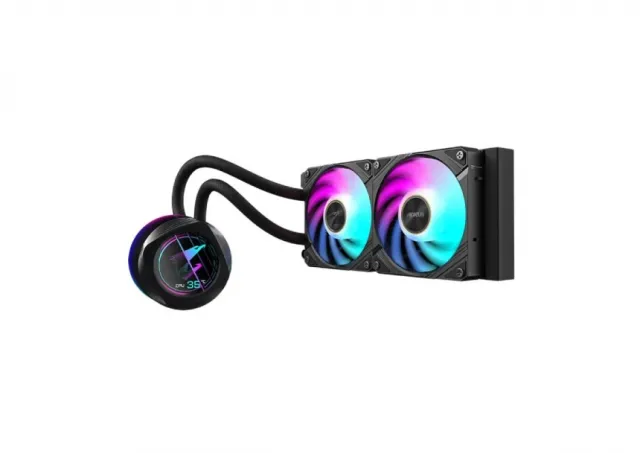 Gigabyte AORUS 240mm, 330-degree Rotatable water block design, Intel 115x,1200,1700,1851, AMD AM5, AM4,