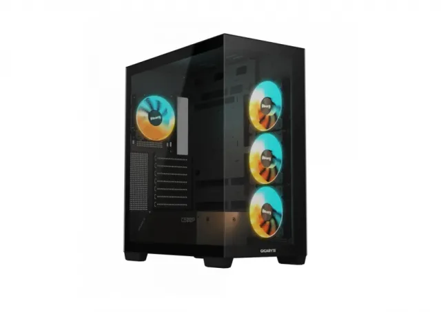 Gigabyte C500 PANORAMIC STEALTH, RGB Fusion with ARGB Connector Hub, With USB 3.0 x2 and USB 3.2 Gen2 Type-C x1 on I/O panel