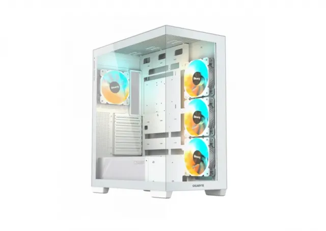 Gigabyte GB-C500PI ST C500 PANORAMIC STEALTH ICE, Mid Tower, up to ATX, RGB Fusion with ARGB Connector Hub, With USB 3.0 x2 and USB 3.2 Gen2 Type-C x1 on I/O panel, White