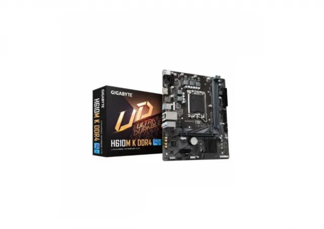 Gigabyte H610M K DDR4 LGA1700, Intel H610 Chipset, 2x DDR4 DIMMs, Supports 13th/12th Gen Intel Core Series Processors