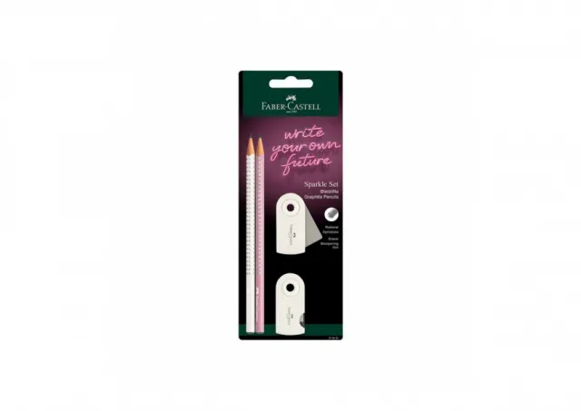 Grafitna olovka FC Sparkle set polyblister 2 graf. ol + rezač +gumica coconut milk 218481