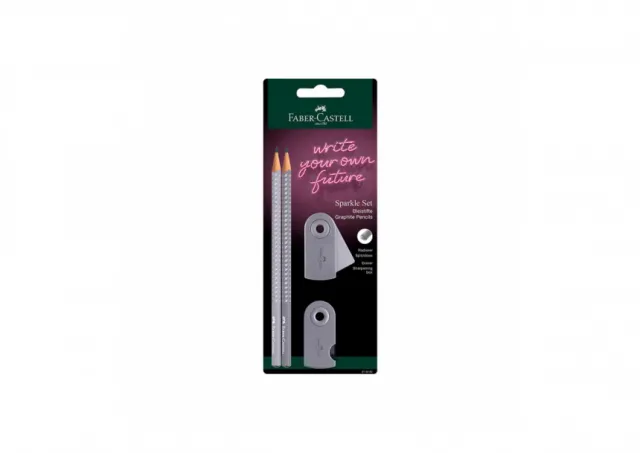 Grafitna olovka FC Sparkle set polyblister 2 graf. ol + rezač +gumica dapple gray 218482