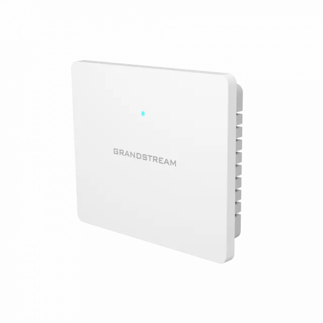 Grandstream GWN7602 bežični In-Wall AP, 1.17Gb/s 802.11ac 2x2 MIMO, 8 SSID, 80+ istovremenih WiFi klijenata, GWN.Cloud upravljanje, domet do 100m, 1 x GE PoE+ 30W + 2 x FE PSE 6W + 1 x FE, bez napajanja (12Vdc 2A)