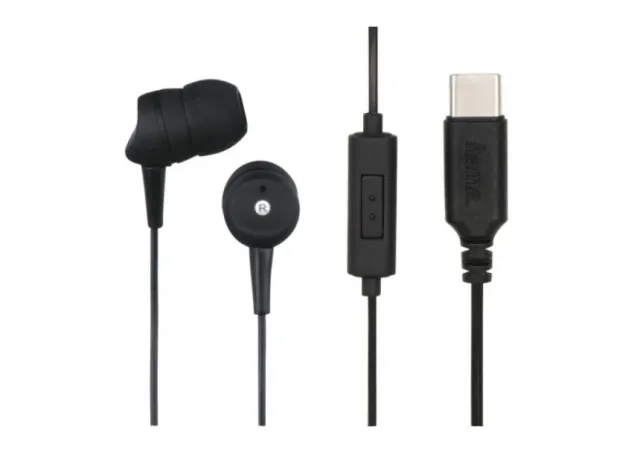 HAMA slušalice USB - TYPE C CRNE Stereo sa mic. 1.2m