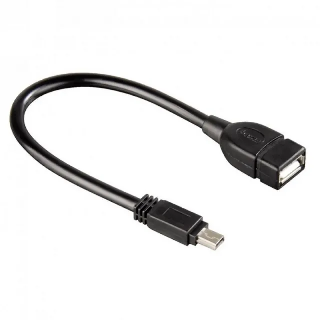 HAMA USB kabl, mini USB-B muški na USB-A ženski, 15cm