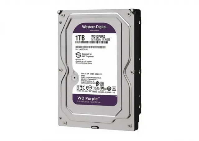 HDD 3.5 ** 1TB WD10PURZ WD Purple 24/7 5400RPM 64MB SATA3