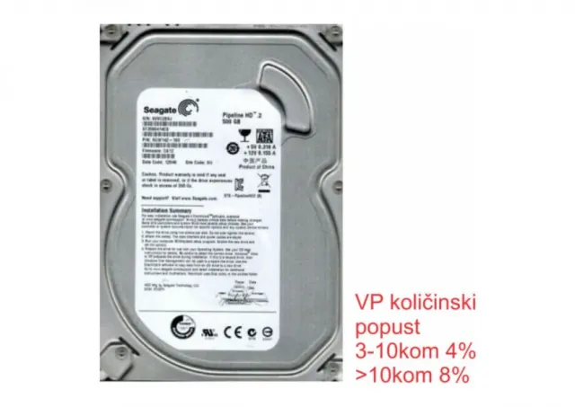 HDD 3.5 ** 500GB ST3500414CS SEAGATE 5900RPM 16MB SLIM SATA