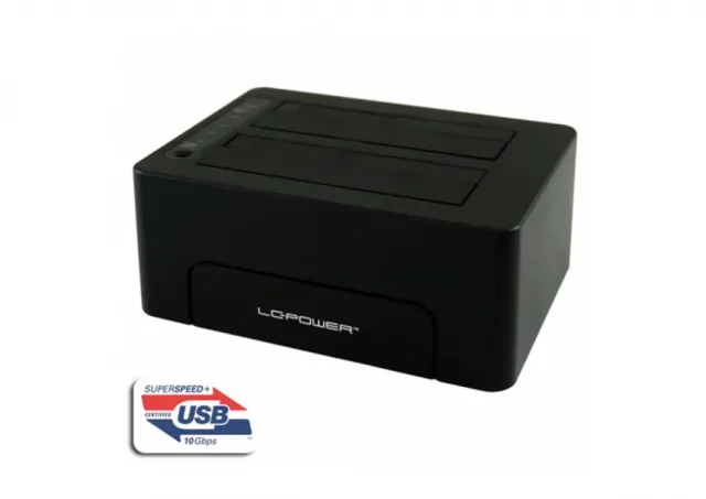 HDD DOCKING LC-DOCK-C USB3.1 Gen.2  2.5/3.5" HDD/SSD Black