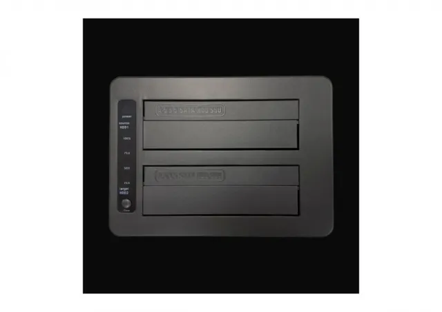 HDD DOCKING LC Power LC-DOCK-C-MULTI-HUB  USB 3.2 Gen2x1 docking station for 1x2.5" and 1x3.5" HDD/SSD cloning Black