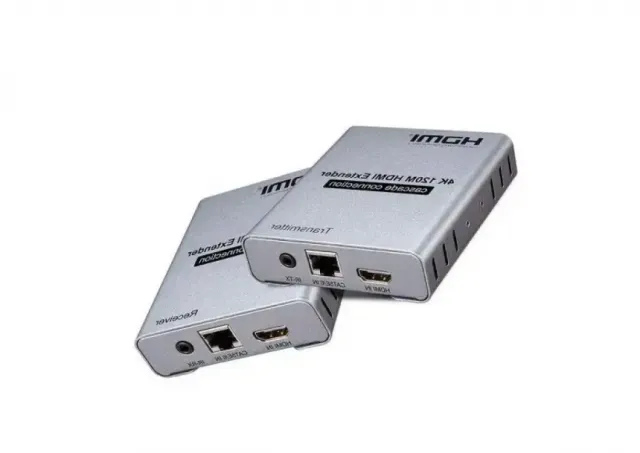 HDMI Extender 4K 120m 2 adaptera 5e6 Kettz HDEX-120