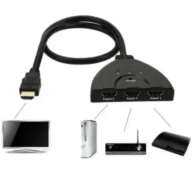 HDMI Switch 3/1 HDS-004 4K 1080p