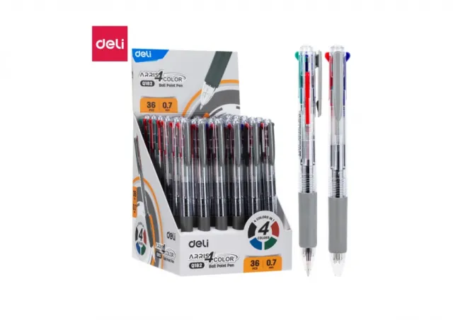 HEM. OLOVKA DELI 4u1 plavi, crni, crveni i zeleni ispis 0.7mm EQ182