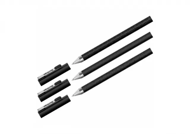 Hemijska olovka sa poklopcem Berlingo DoubleBlack 0,7 mm Berlingo  08HB319389