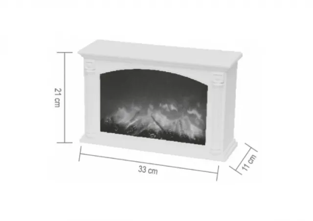 HOME Dekorativni kamin na baterije, bez funkcije grejanja