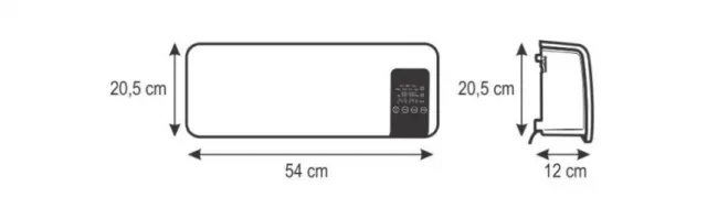 HOME FKF 59201 Nazidna grejalica sa ventilatorom, 2000W