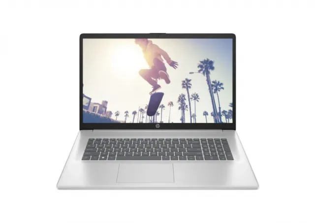 HP consumer B0UC9EA HP 17-cp2025nm, AMD Ryzen 5 7520U, 16GB RAM onboard, 512GB PCIe NVMe M.2 SSD, 17.3" IPS AG FHD 1920x1080, AMD Radeon Graphics, 1 USB-C 3.1, 2 USB-A 3.1, 1 HDMI 1.4b, BT 4.2, FreeDOS, YU, Natural silver, 2yw