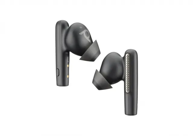 HP Poly Voyager Free 60+ UC Carbon Black Earbuds +BT700 USB-C Adapter +Touchscreen Charge Case