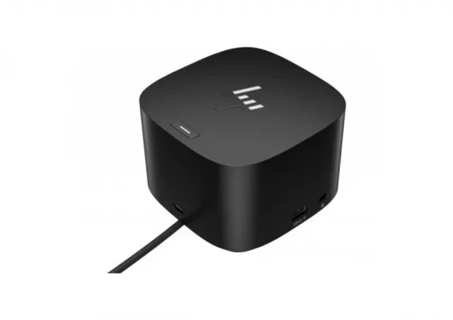 HP Thunderbolt Dock 120W G4, 1 USB-C 3.2, 4 USB 3.2, 1 TB 4, 1 HDMI 2.0, 2 DP 1.4 ports, 1 Ethernet port, 2 internal NIC cards to support 1Gb and 2.5Gb Ethernet, 1 USB-C DP, 1 AC, 1 Kensington Standard Lock Slot