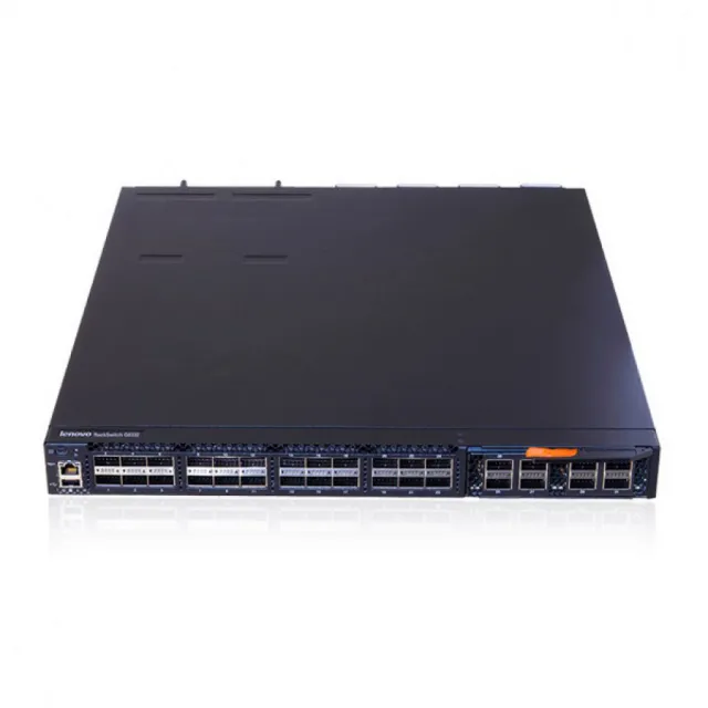 IBM 40Giga Blade RackSwitch G8332 Layer 3 - 32 x 40GbE QSFP+ (max. 96 x 10GbE), USB storage port, management – 1GbE RJ45 & miniUSB, ISCLI / Web, 1440Mpps, 2.56Tbps non-blocking throughput, 1U/19", AC dual hot-swap power