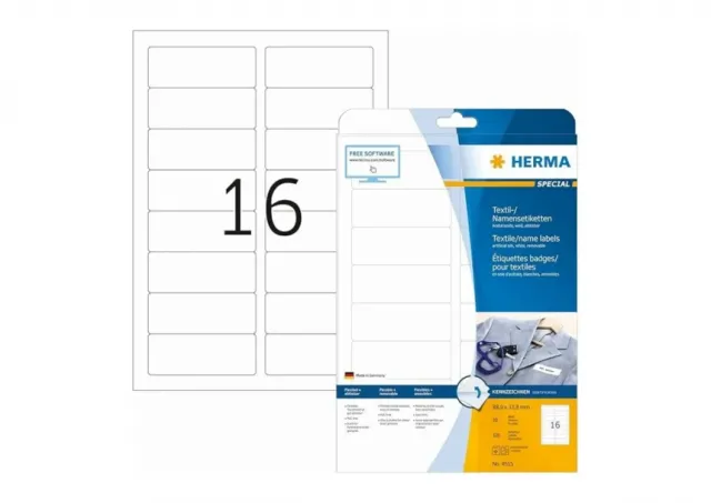 ID etikete 88,9X33,8  A4/16 1/20, bela Herma 