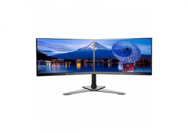 Iiyama DS1002D-B1 - Stand - for 2 monitors (adjustable arm)black screen size: 10"-30" desktop stand for ProLite E2783QSU-B1 XU2495WSU-B1 XUB2495WSU-B1