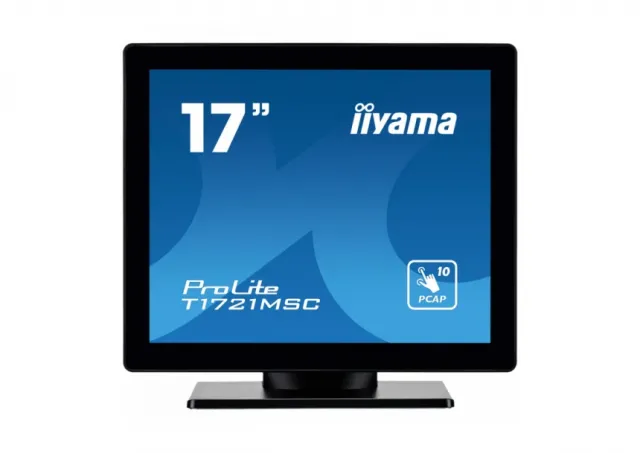 IIYAMA Monitor LED T1932MSC-B1S 19’’ 10pt IPS TOUCH 1280 x 1024  14ms 250 cd/m² projective capacitive IP54 VGA HDMI DP