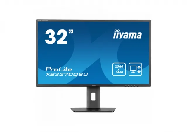 Iiyama ProLite XB3270QSU-B1 32", QHD, 3ms, 100Hz, 2 x HDMI, 1 DisplayPort, 250CDM2, 1200:1 TYPICAL