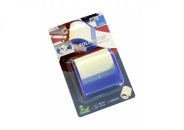 Info roll dispenzer 60 mm x 10 m, žuta Info Notes  06PZ10