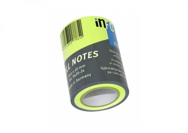 Info roll refil 60 mm x 8 m, brilliant colours Info Notes zelena 06PZ16F