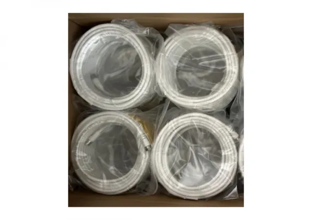 KABL-COAX-RG6/15 white (X553)** koaksialni kabl RG6 konektor F-male/IEC, conduct.18%, 6.5mm 15m