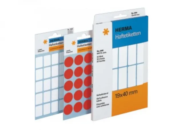 Kancelarijske etikete 20X50 1/480 crvena Herma 