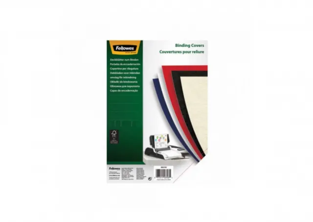 Karton za koričenje FELLOWES 5370305 250gr. A4,  crvena