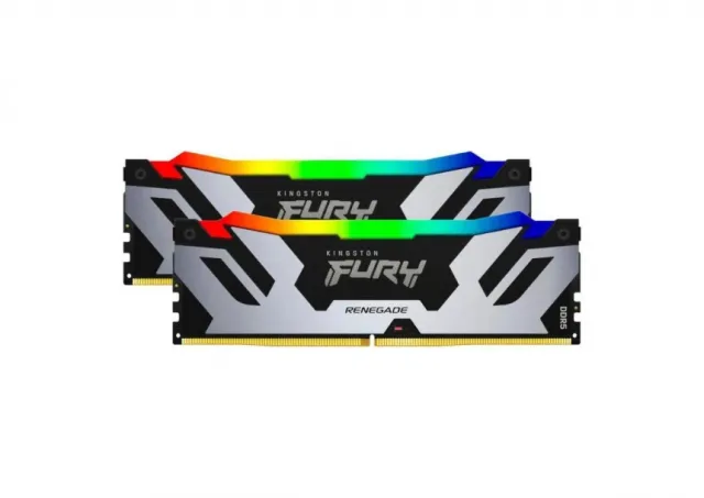 KINGSTON DIMM DDR5 48GB (2x24GB kit) 7200MT/s KF572C38RSAK2-48 FURY Renegade Silver RGB XMP 