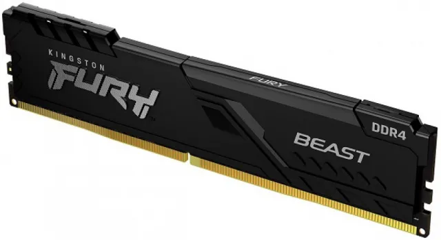 Kingston KF436C18BBK2/64 DDR4 64GB (2x32GB) 3600MHz [FURY BEAST], Non-ECC UDIMM, CL18 1.35V, 288-Pin 2Rx8, Memory kit w/Heatsink