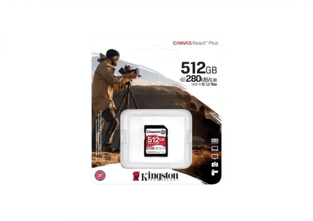 KINGSTON Memorijska kartica SDR2V6/512GB 512GB SDXC UHS-II 280R/150W U3 V60 
