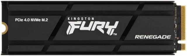 Kingston SFYRDK/2000G M.2 NVMe 2TB, 2280, PCIe Gen 4x4, FURY Renegade, 3D TLC NAND, Read up to 7,300 MB/s, Write up to 7,000 MB/s, Includes cloning software, w/Heatsink