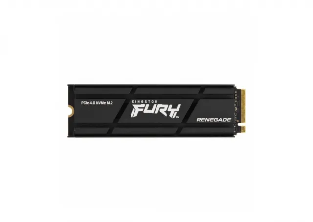 Kingston SFYRDK/4000G M.2 NVMe 4TB, 2280, PCIe Gen 4x4, FURY Renegade, 3D TLC NAND, Read up to 7,300 MB/s, Write up to 7,000 MB/s, Includes cloning software, w/Heatsink